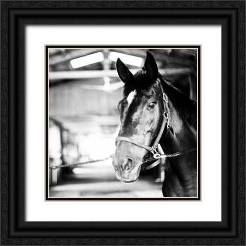 Derby Square I Black Ornate Wood Framed Art Print with Double Matting by Bryant, Susan