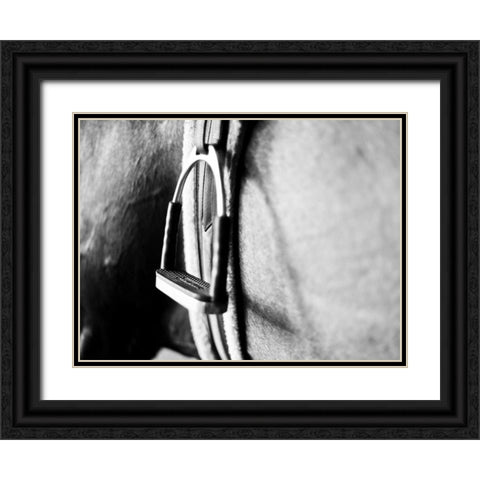 Horseback Riding II Black Ornate Wood Framed Art Print with Double Matting by Bryant, Susan