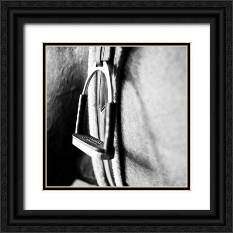 In the Stable II Black Ornate Wood Framed Art Print with Double Matting by Bryant, Susan