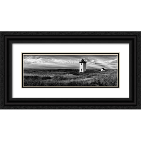 Long Point Black Ornate Wood Framed Art Print with Double Matting by Lake, Shelley