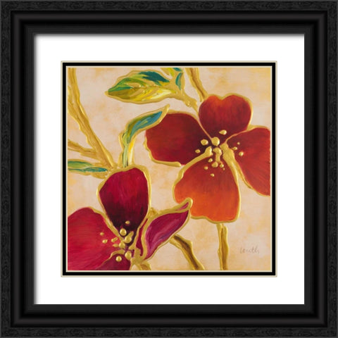 Happy Together II Black Ornate Wood Framed Art Print with Double Matting by Loreth, Lanie