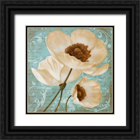 Afternoon Bloom I Black Ornate Wood Framed Art Print with Double Matting by Rhyan, Vivien