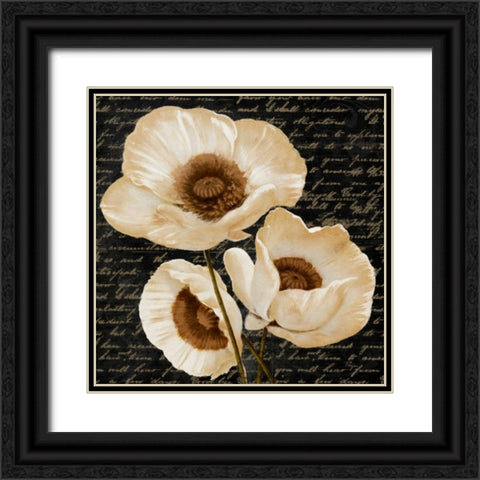 Evening Bloom II Black Ornate Wood Framed Art Print with Double Matting by Rhyan, Vivien