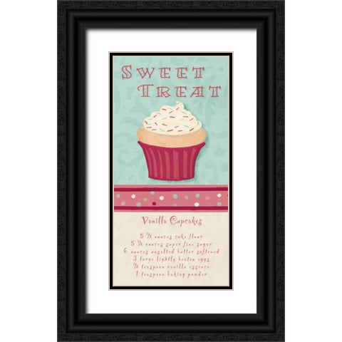 Sweet Treat Black Ornate Wood Framed Art Print with Double Matting by Hakimipour, Tiffany