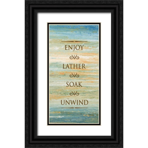 Bath Sunset I Black Ornate Wood Framed Art Print with Double Matting by Gonzalez, Roberto