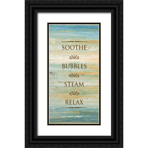 Bath Sunset II Black Ornate Wood Framed Art Print with Double Matting by Gonzalez, Roberto
