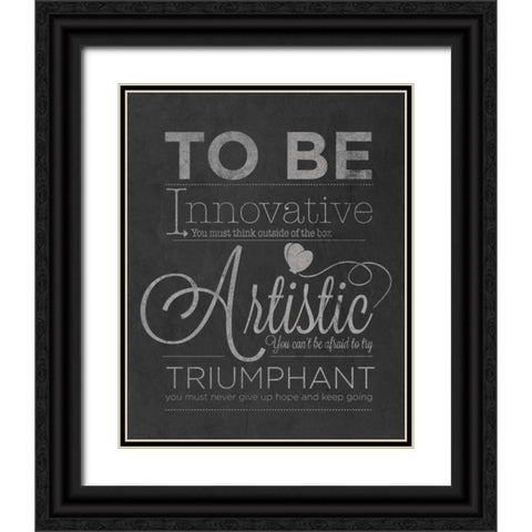 To Be Innovative Black Ornate Wood Framed Art Print with Double Matting by Studio, Sd Graphics