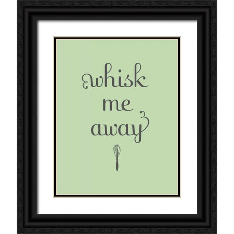 Whisk Black Ornate Wood Framed Art Print with Double Matting by Studio, Sd Graphics