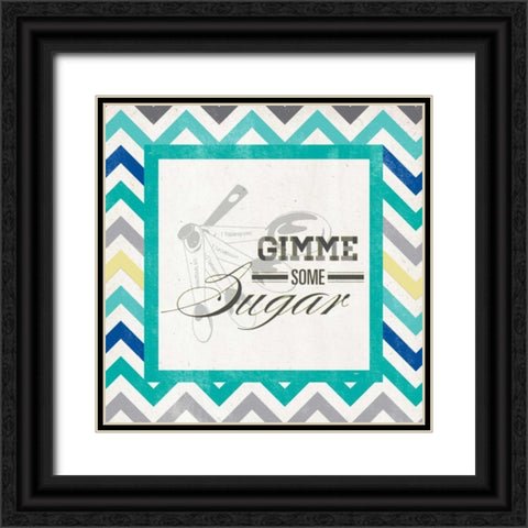 Gimme Some Sugar Black Ornate Wood Framed Art Print with Double Matting by SD Graphics Studio