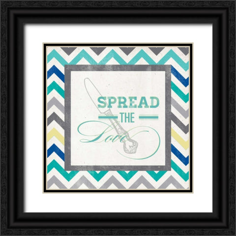 Spread the Love Black Ornate Wood Framed Art Print with Double Matting by SD Graphics Studio