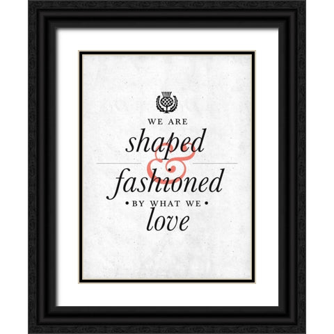 Fashioned Black Ornate Wood Framed Art Print with Double Matting by SD Graphics Studio