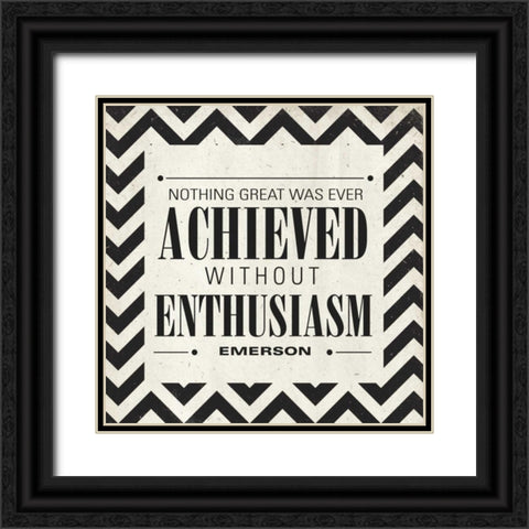 Achieved Border Black Ornate Wood Framed Art Print with Double Matting by Sundance Studio