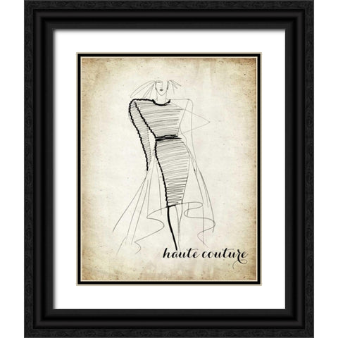Couture Concepts II Black Ornate Wood Framed Art Print with Double Matting by Biscardi, Nicholas