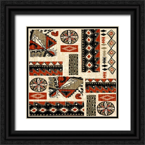 Southwest Textile II Black Ornate Wood Framed Art Print with Double Matting by Biscardi, Nicholas