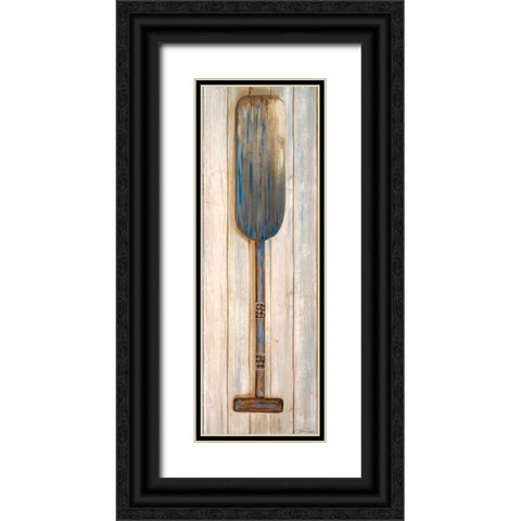 Blue Paddle Black Ornate Wood Framed Art Print with Double Matting by Ritter, Gina