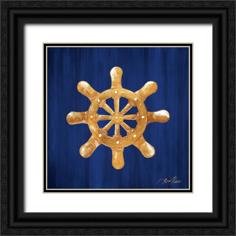 Golden Sailing Black Ornate Wood Framed Art Print with Double Matting by Ritter, Gina