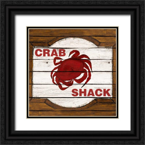 Crab Shack Black Ornate Wood Framed Art Print with Double Matting by Ritter, Gina