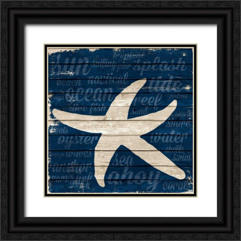 Coastal Wonder Border II Black Ornate Wood Framed Art Print with Double Matting by Ritter, Gina