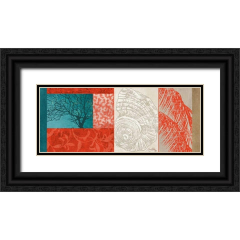 Nautical Finds II Black Ornate Wood Framed Art Print with Double Matting by Medley, Elizabeth