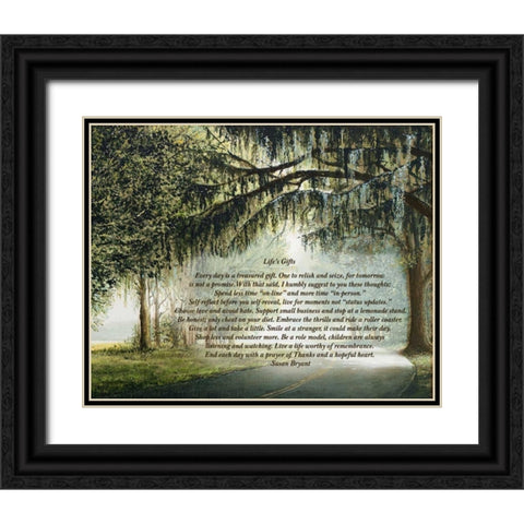 Lifes Gifts Black Ornate Wood Framed Art Print with Double Matting by Nawrocke, Bruce
