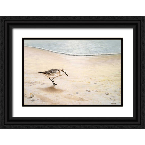 Morning Stroll Black Ornate Wood Framed Art Print with Double Matting by Nawrocke, Bruce