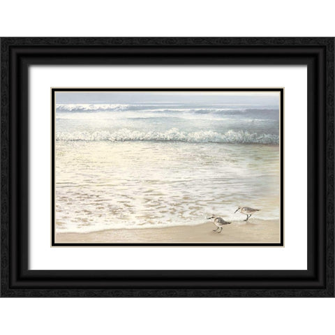 Strolling Along Black Ornate Wood Framed Art Print with Double Matting by Nawrocke, Bruce