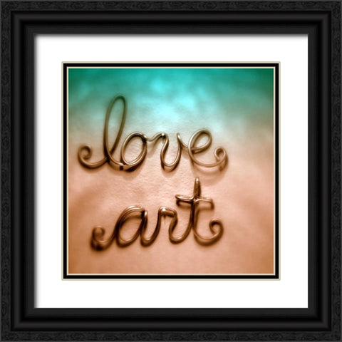 Love Art Black Ornate Wood Framed Art Print with Double Matting by Peck, Gail