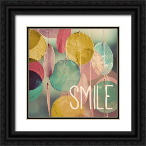 Smile Black Ornate Wood Framed Art Print with Double Matting by Peck, Gail