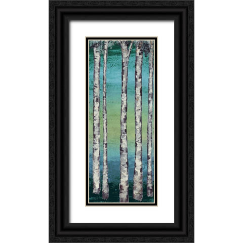 Tall Trees I Black Ornate Wood Framed Art Print with Double Matting by Medley, Elizabeth