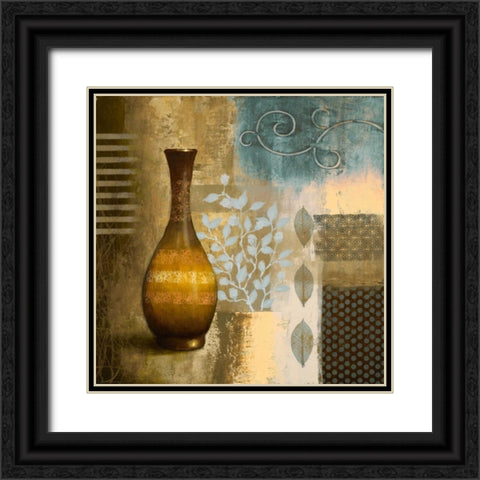 Earthly Pottery II Black Ornate Wood Framed Art Print with Double Matting by Marcon, Michael