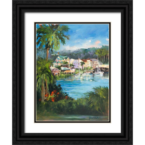 Getaway Black Ornate Wood Framed Art Print with Double Matting by Slivka, Jane