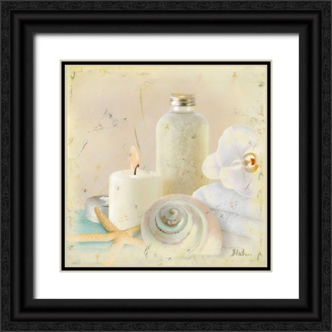 Silver Bath I Black Ornate Wood Framed Art Print with Double Matting by Pinto, Patricia