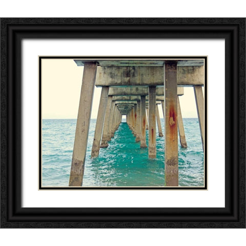 Juno Pier Black Ornate Wood Framed Art Print with Double Matting by Saghini, Lisa Hill