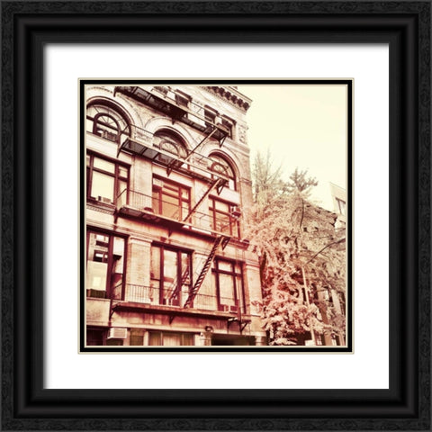 Uptown Border Black Ornate Wood Framed Art Print with Double Matting by Acosta, Juliana