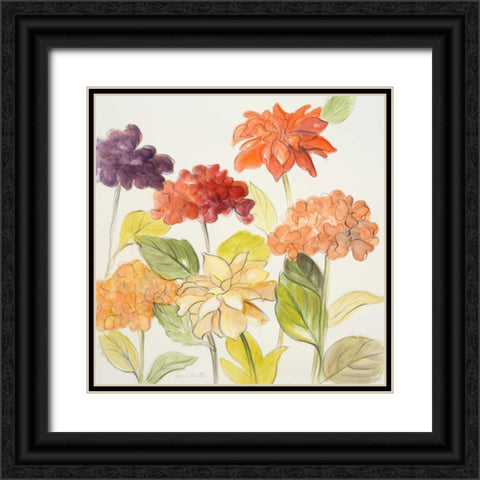 Fragrant Garden II Black Ornate Wood Framed Art Print with Double Matting by Loreth, Lanie