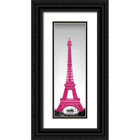 Pretty in Paris Black Ornate Wood Framed Art Print with Double Matting by Navas, Emily