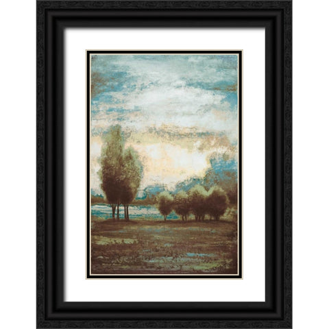 Return to the Blue Open Glow I Black Ornate Wood Framed Art Print with Double Matting by Marcon, Michael