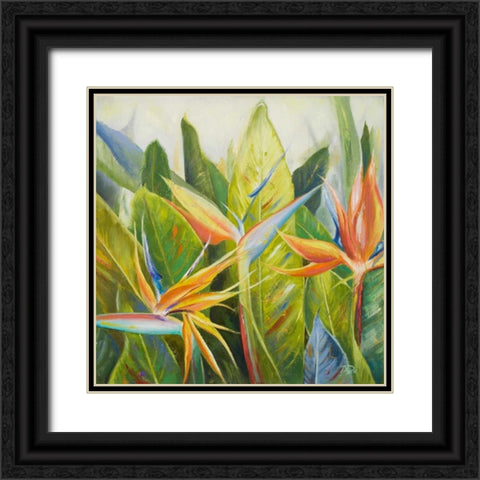 Bird of Paradise I Black Ornate Wood Framed Art Print with Double Matting by Pinto, Patricia