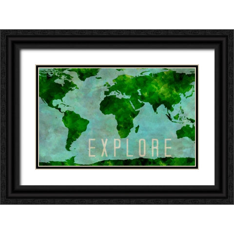 Explore Black Ornate Wood Framed Art Print with Double Matting by Sundance Studio