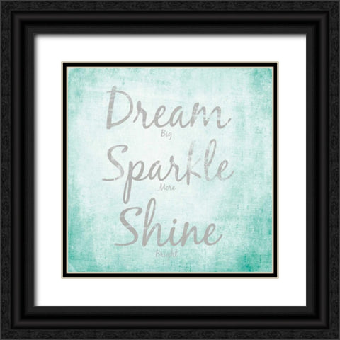 Dream Sparkle Shine Black Ornate Wood Framed Art Print with Double Matting by SD Graphics Studio