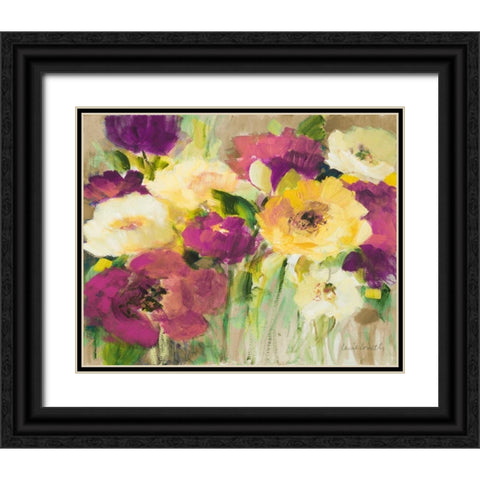 Deep in Purple II Black Ornate Wood Framed Art Print with Double Matting by Loreth, Lanie