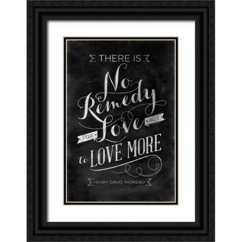 No Remedy Black Ornate Wood Framed Art Print with Double Matting by SD Graphics Studio