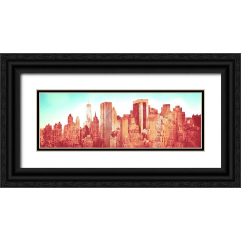 NY Love Black Ornate Wood Framed Art Print with Double Matting by Bryant, Susan