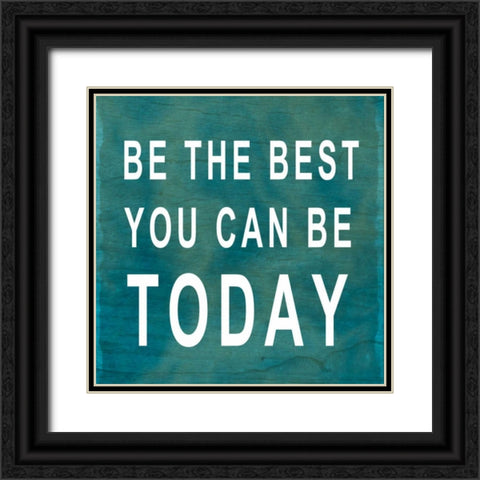 Today Black Ornate Wood Framed Art Print with Double Matting by SD Graphics Studio