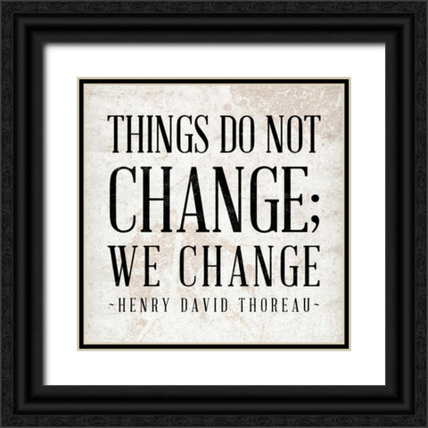Change Black Ornate Wood Framed Art Print with Double Matting by SD Graphics Studio