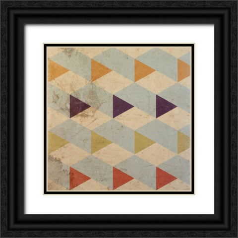 Dirty Deco I Black Ornate Wood Framed Art Print with Double Matting by SD Graphics Studio