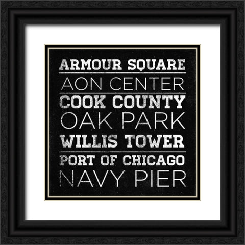 CHI Type I Black Ornate Wood Framed Art Print with Double Matting by SD Graphics Studio