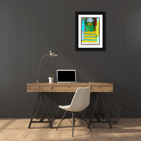 Cocktail House Black Ornate Wood Framed Art Print with Double Matting by Peck, Gail
