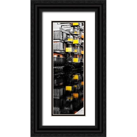Reflecting Lofts I Black Ornate Wood Framed Art Print with Double Matting by Peck, Gail