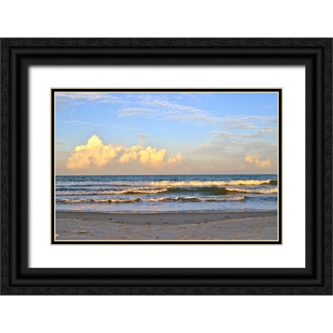 Relaxing Retreat Black Ornate Wood Framed Art Print with Double Matting by Peck, Gail